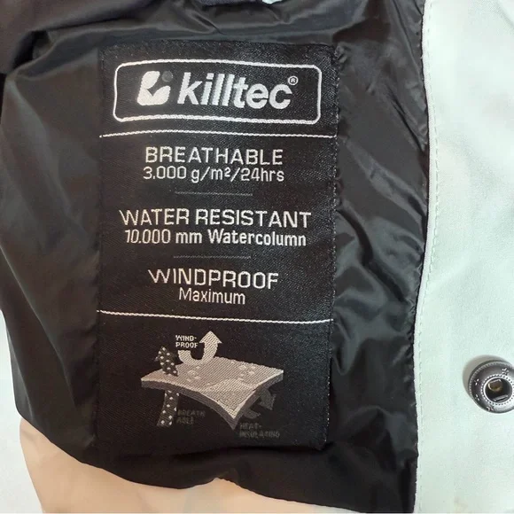 Killtec Women’s KSW 250 Ski Quilted Jacket in Green, Pink, & White Size 8, NWOT - Picture 5 of 16
